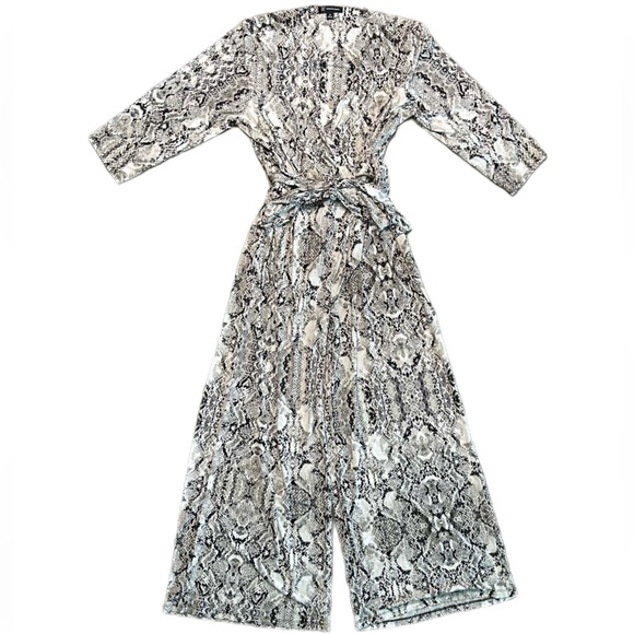 INC International Concepts Pants - INC International Concepts Snake-Print Top in Black, Ivory White and White